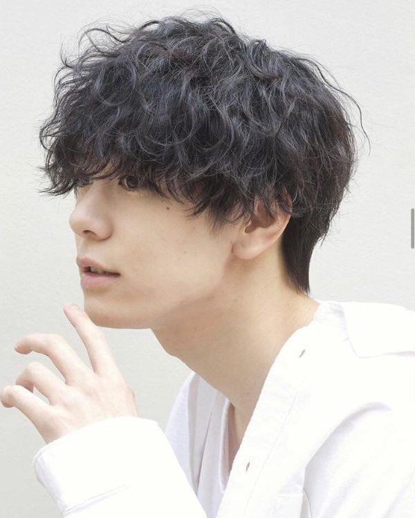 Curly two block Haircut 