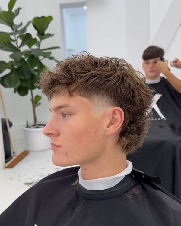 Fluffy Mullet haircut
