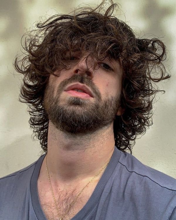 long back curly hairstyle