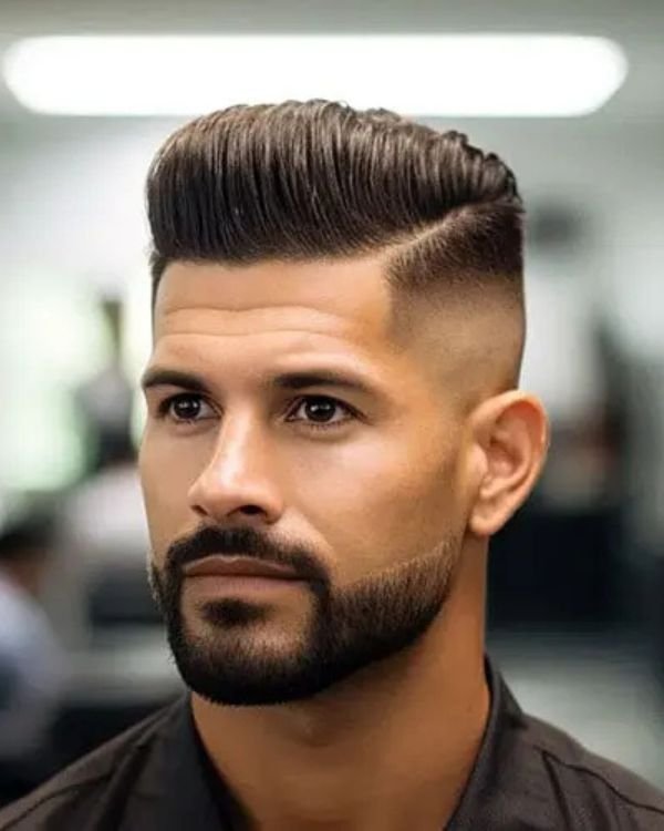 professional men's haircut