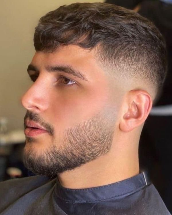 Short Fringe with Mid Fade