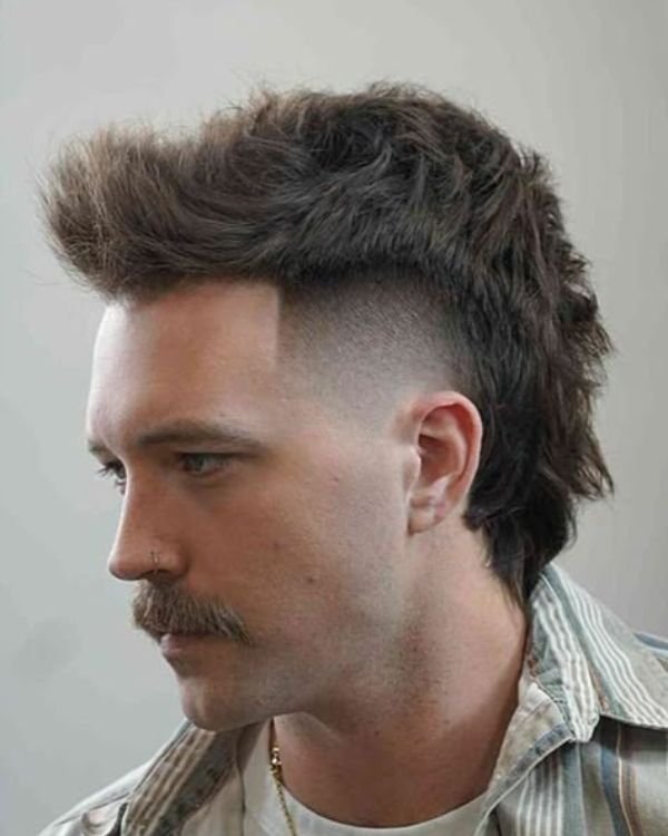 Stylish Short Mullet Cut for men