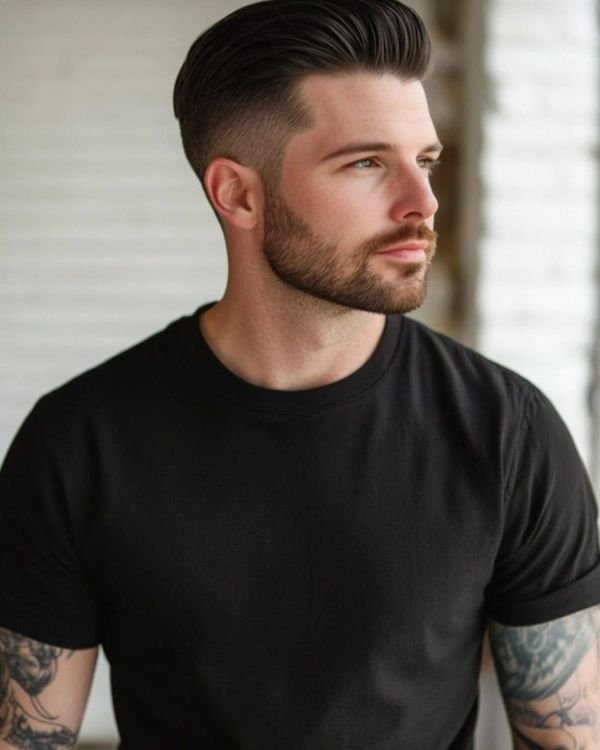 Slick Back Undercut hair