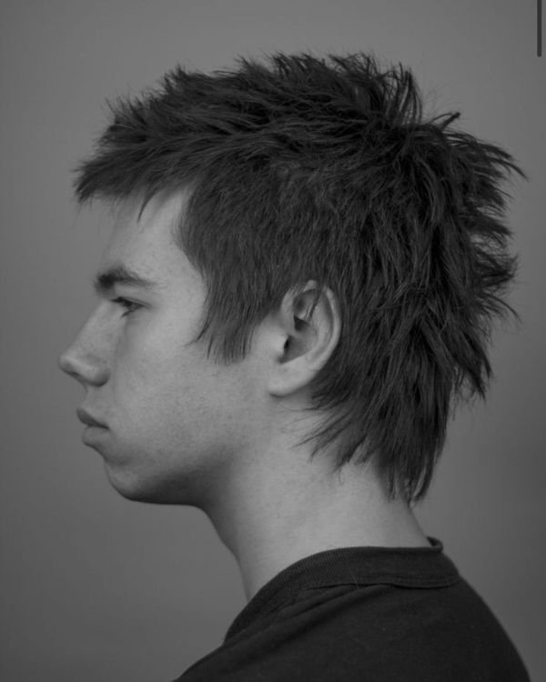 Spiky Mullet haircut