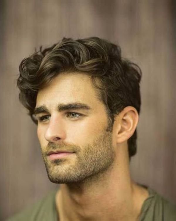 Thick Wavy Haircut For Men