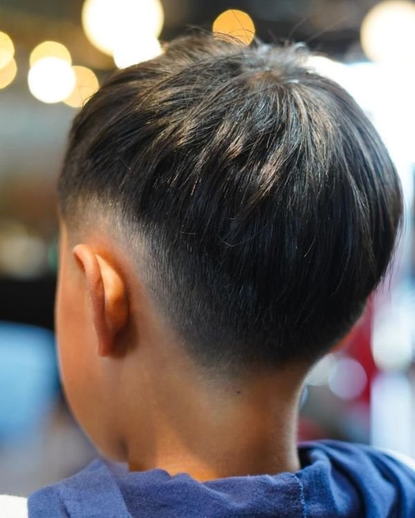 Two Block with Low Taper Fade of Men