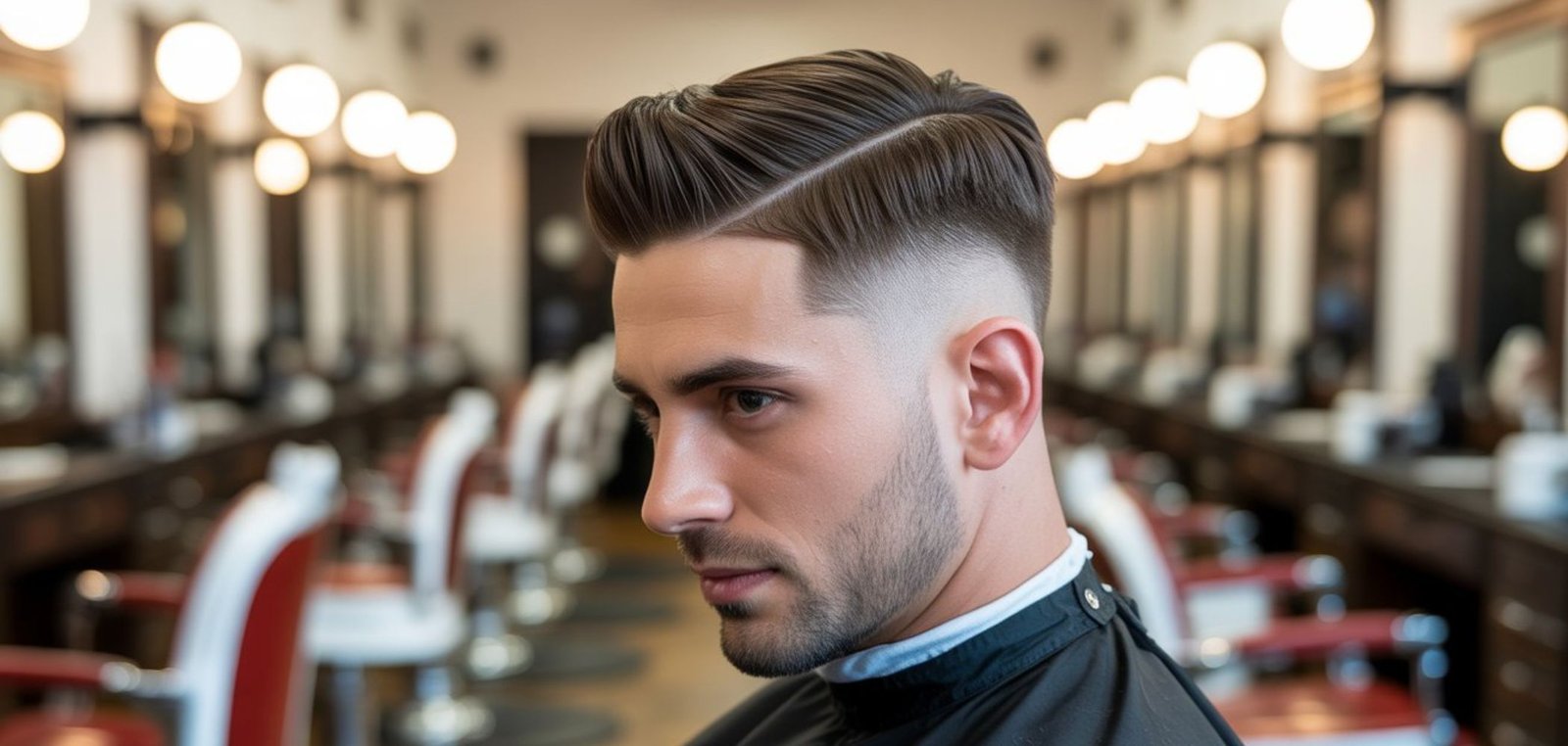 professional men's haircut
