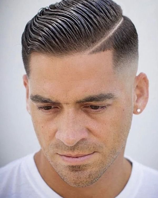 Drop Fade Comb Over