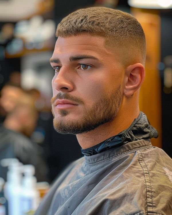 High Fade Crew Cut