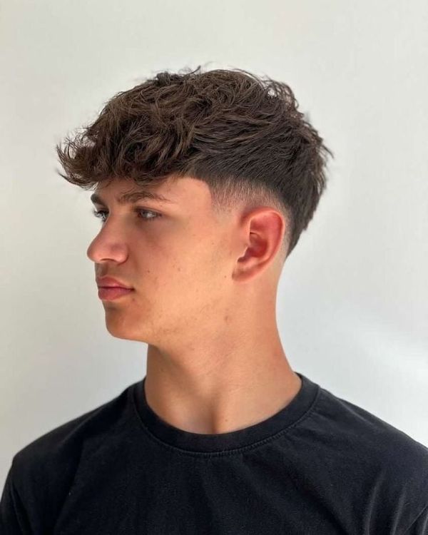 textured haircut for men