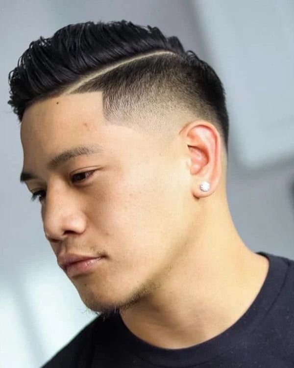 Short Comb Over Taper Fade