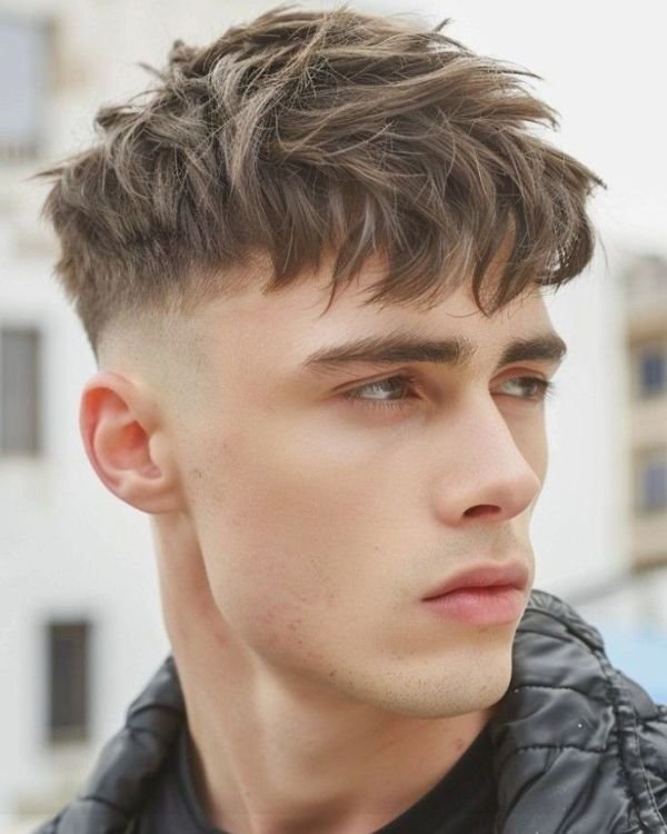 textured haircut for men