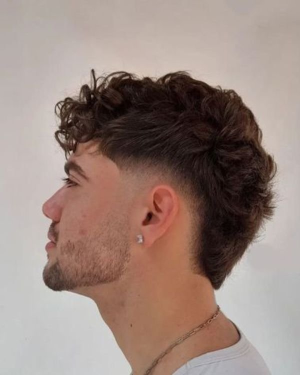 Classy Curly Mullet