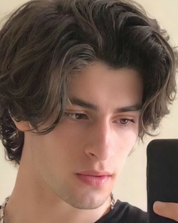 Long Middle Part haircut