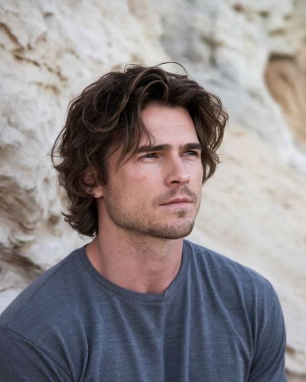 Medium-Short Flowing Curtains