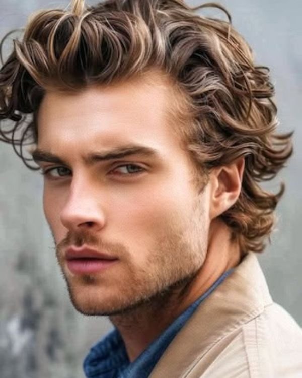 Medium-length hairstyle