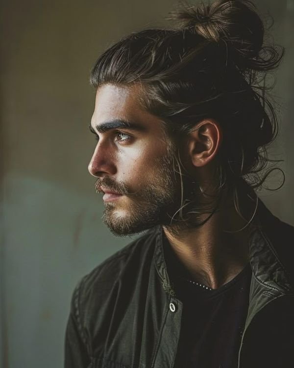 Messy Man Bun