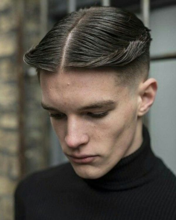 Parted Slick Back Taper