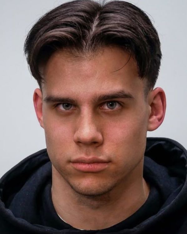 Short Parted Curtains hair