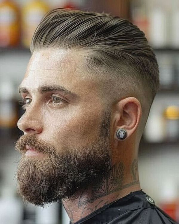 Slick Back hairstyle for men
