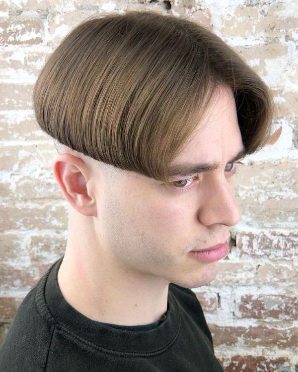 Sleek Middle Part with Short Sides