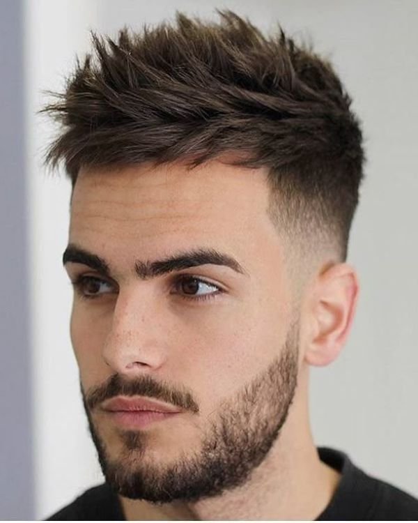 Textured, spiky hair