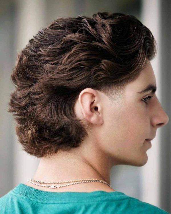 Wavy Combed Back Hair