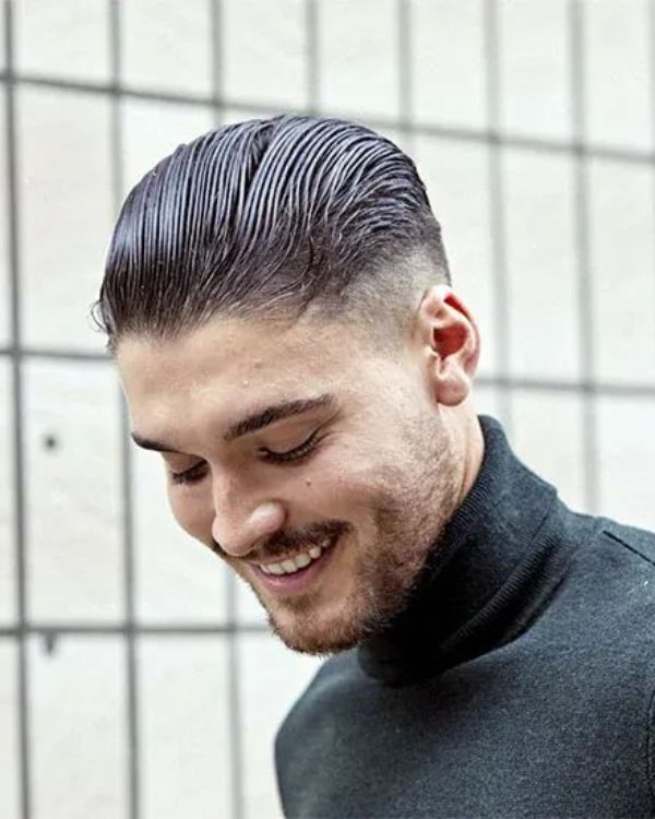 Wet Look Slick Back
